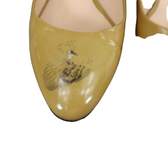 Giuseppe Zanotti Shoes Womens 35.5 Wedge Loafer Pump Patent Leather Slip On 5.5 - Picture 5 of 16